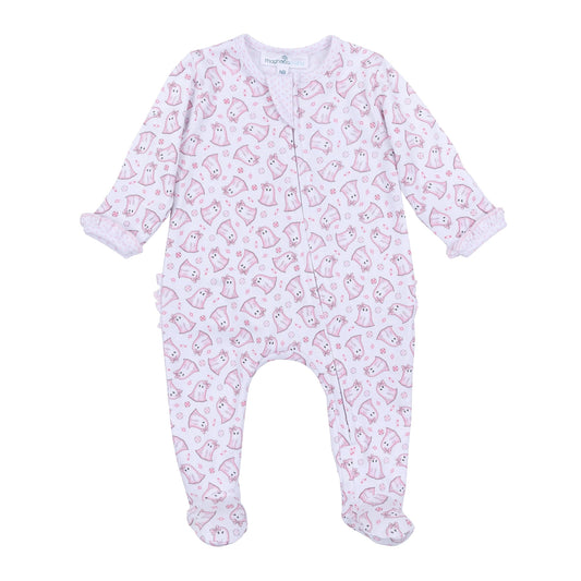 My Little Boo Pink Zipper Footie