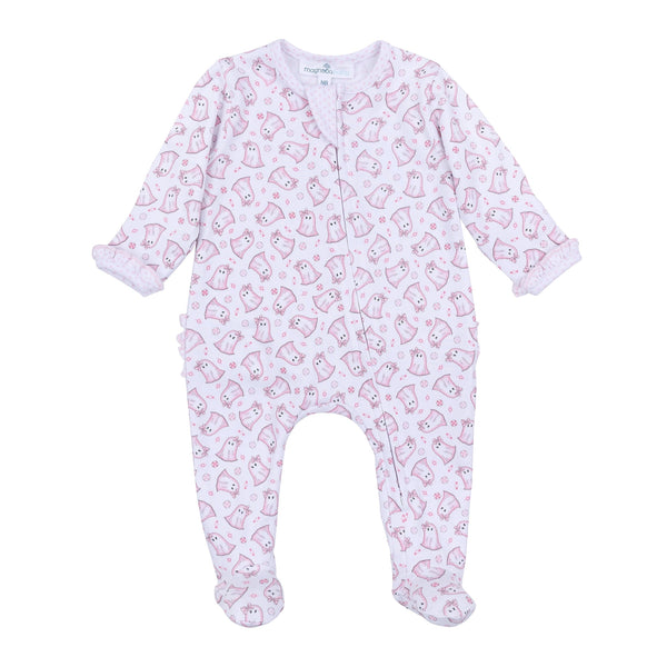 My Little Boo Pink Zipper Footie