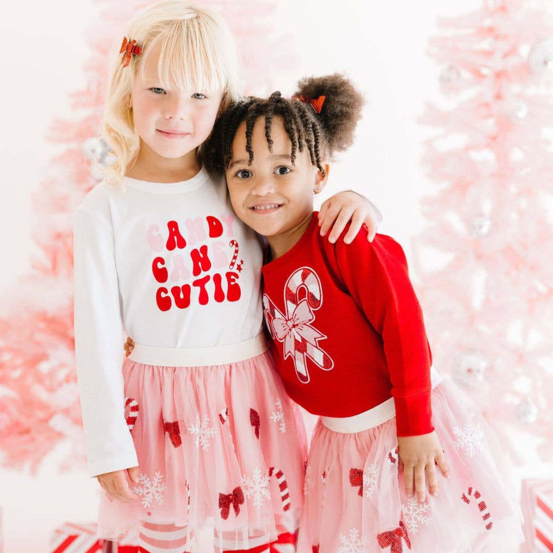 Candy Cane Patch Christmas Sweatshirt