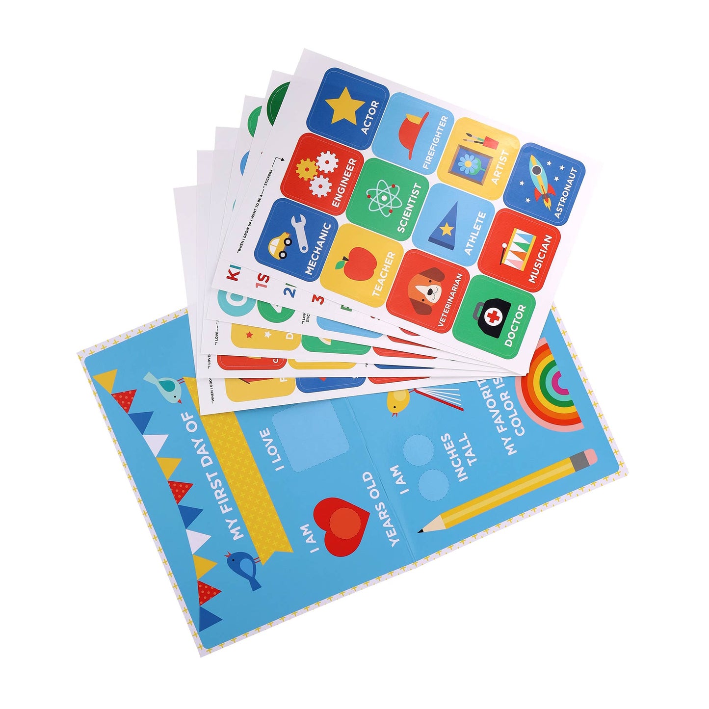 First & Last Day of School Sticker Sign