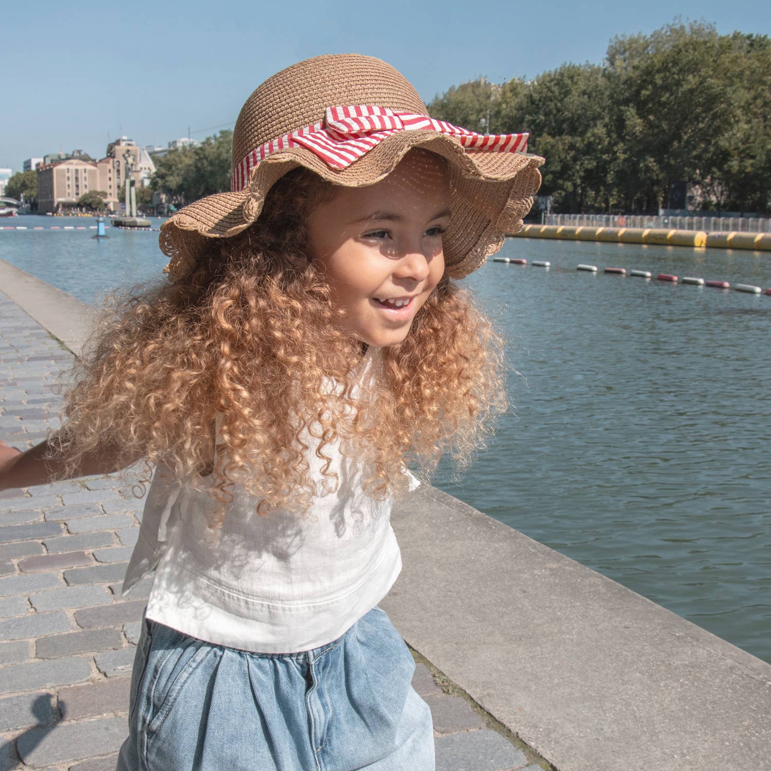 Scalloped Straw Sun Hat | 3-6 Years