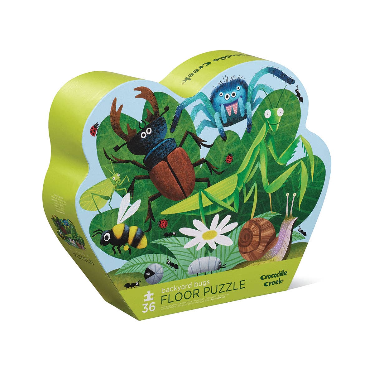 36-Piece Shaped Box Puzzle - Backyard Bugs
