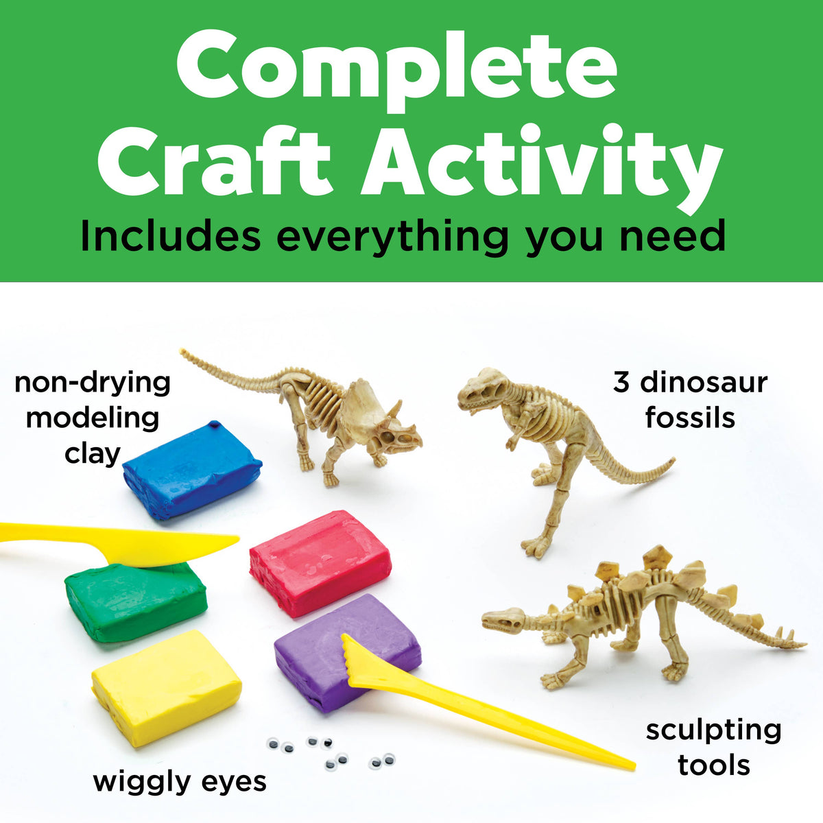 Create with Clay Dinosaurs | DIY Craft for Kids