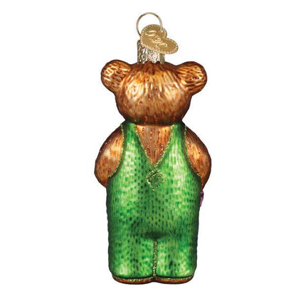 Corduroy Holding Book Ornament