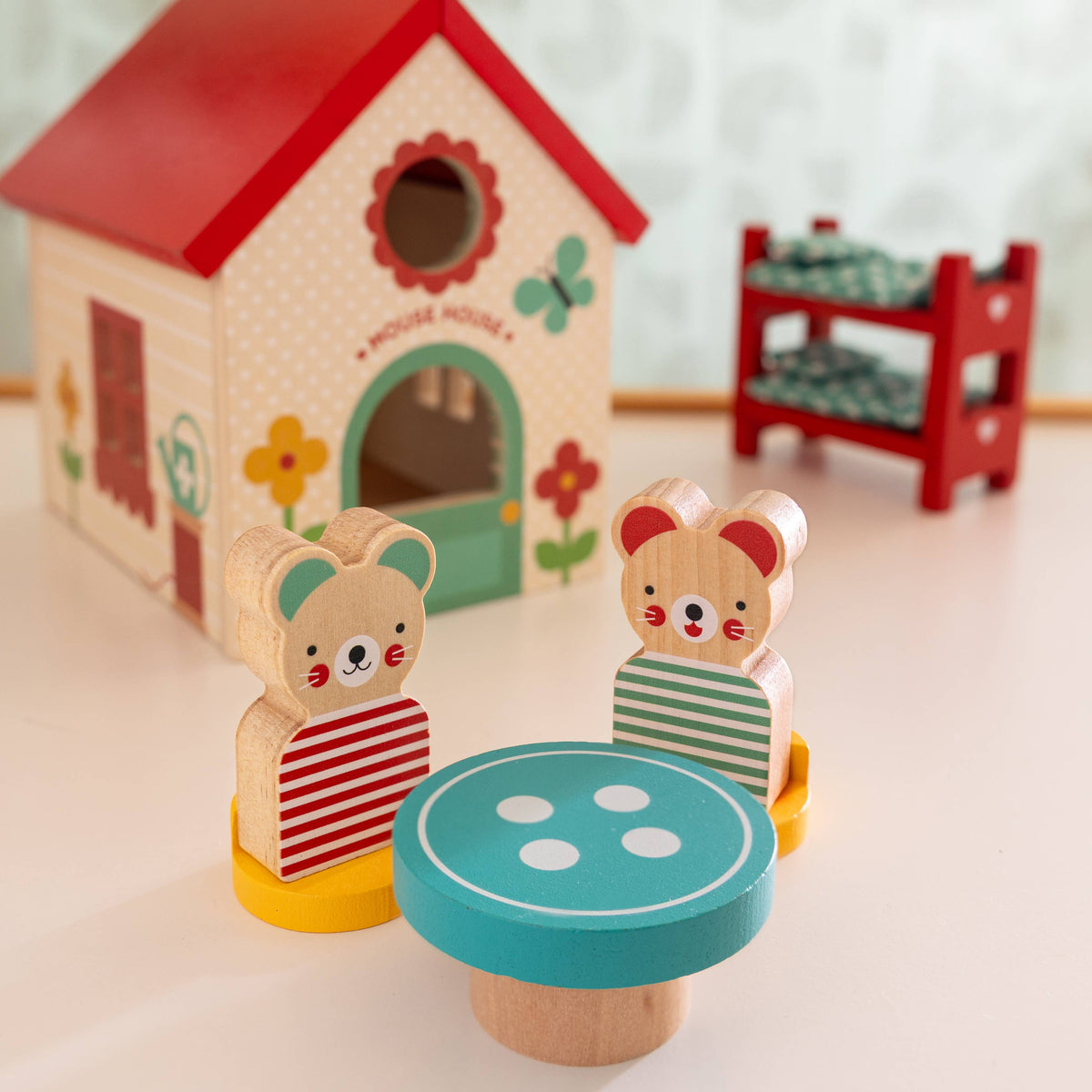 Mouse House Wooden Play Set