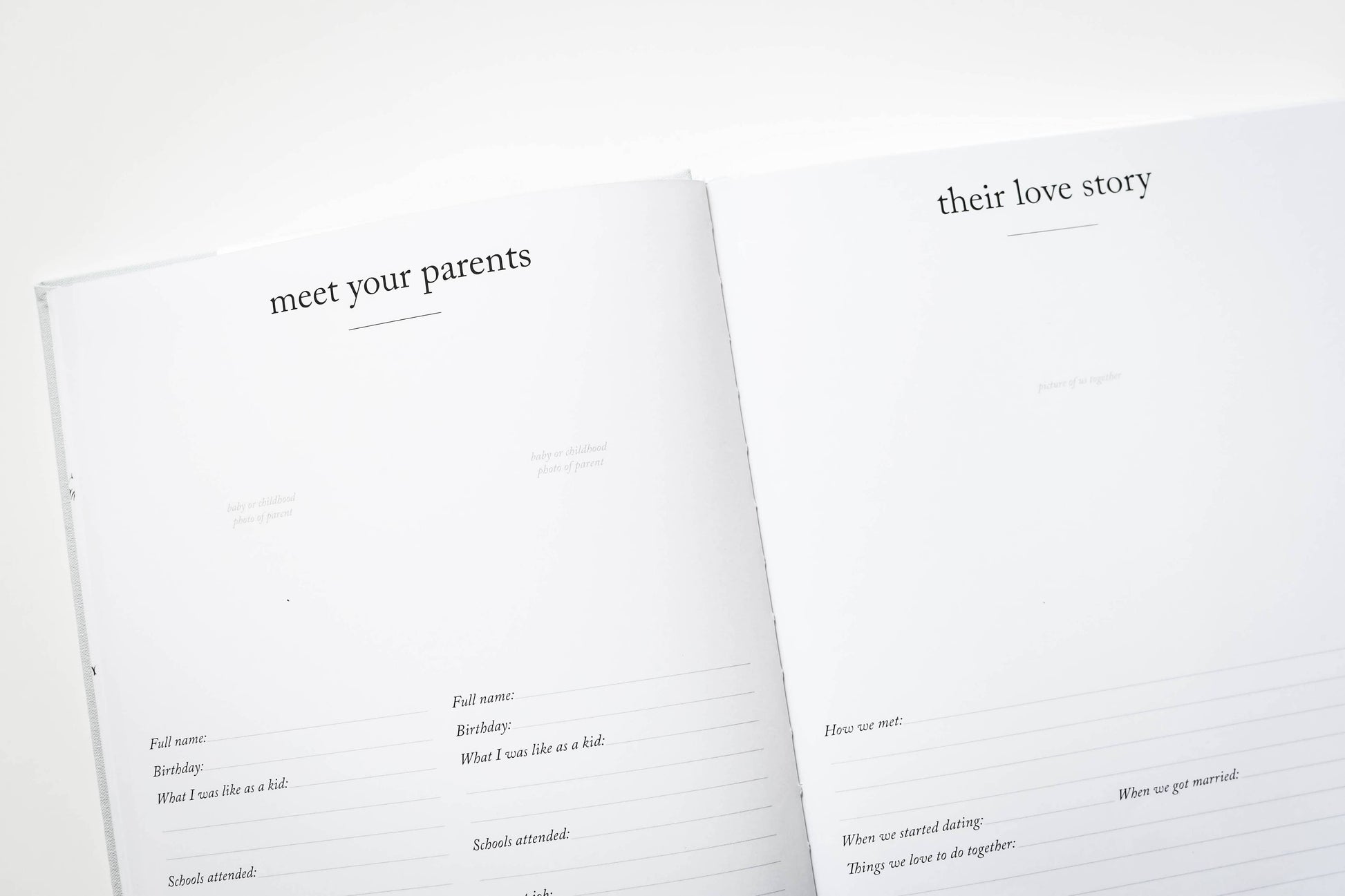 Baby's First Year Memory Book & Photo Album |  Dusty Rose