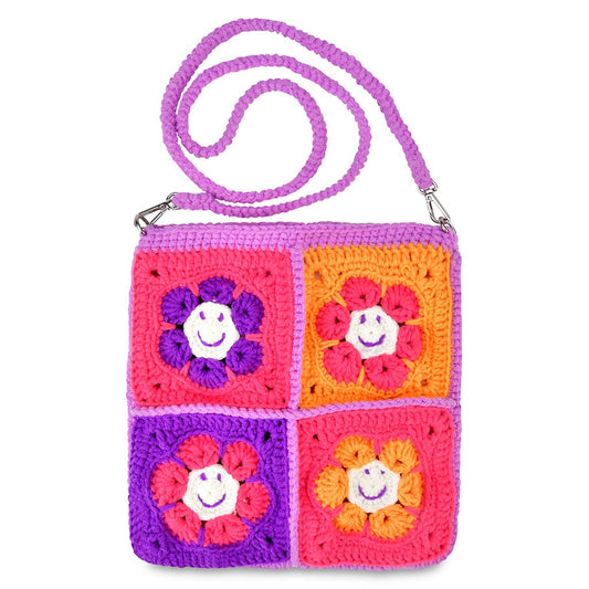 Groovy Smiles Crochet Bag