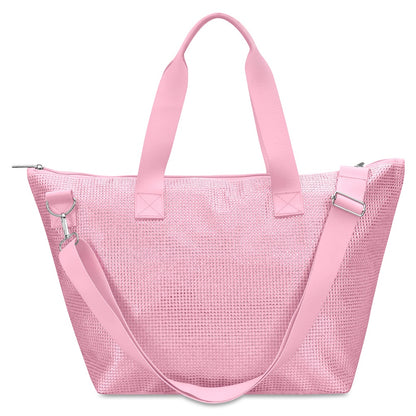 Pink Rhinestone Overnight Bag