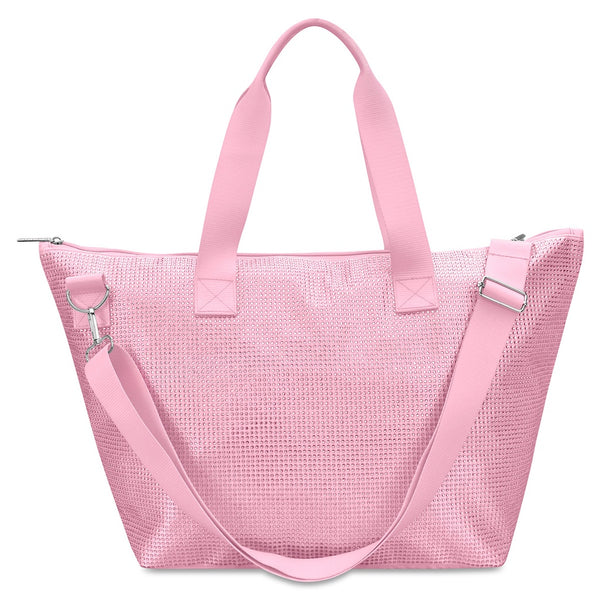 Pink Rhinestone Overnight Bag