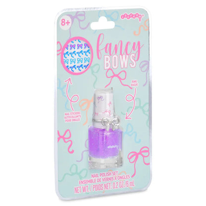 Fancy Bows Nail Polish Ring Set