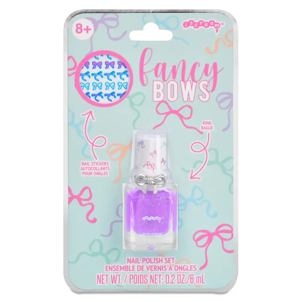 Fancy Bows Nail Polish Ring Set