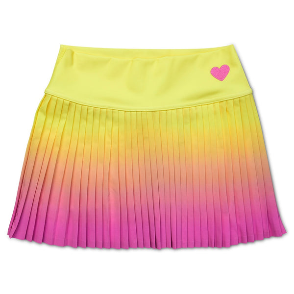 Pleated Skort | Pink/Yellow Ombre