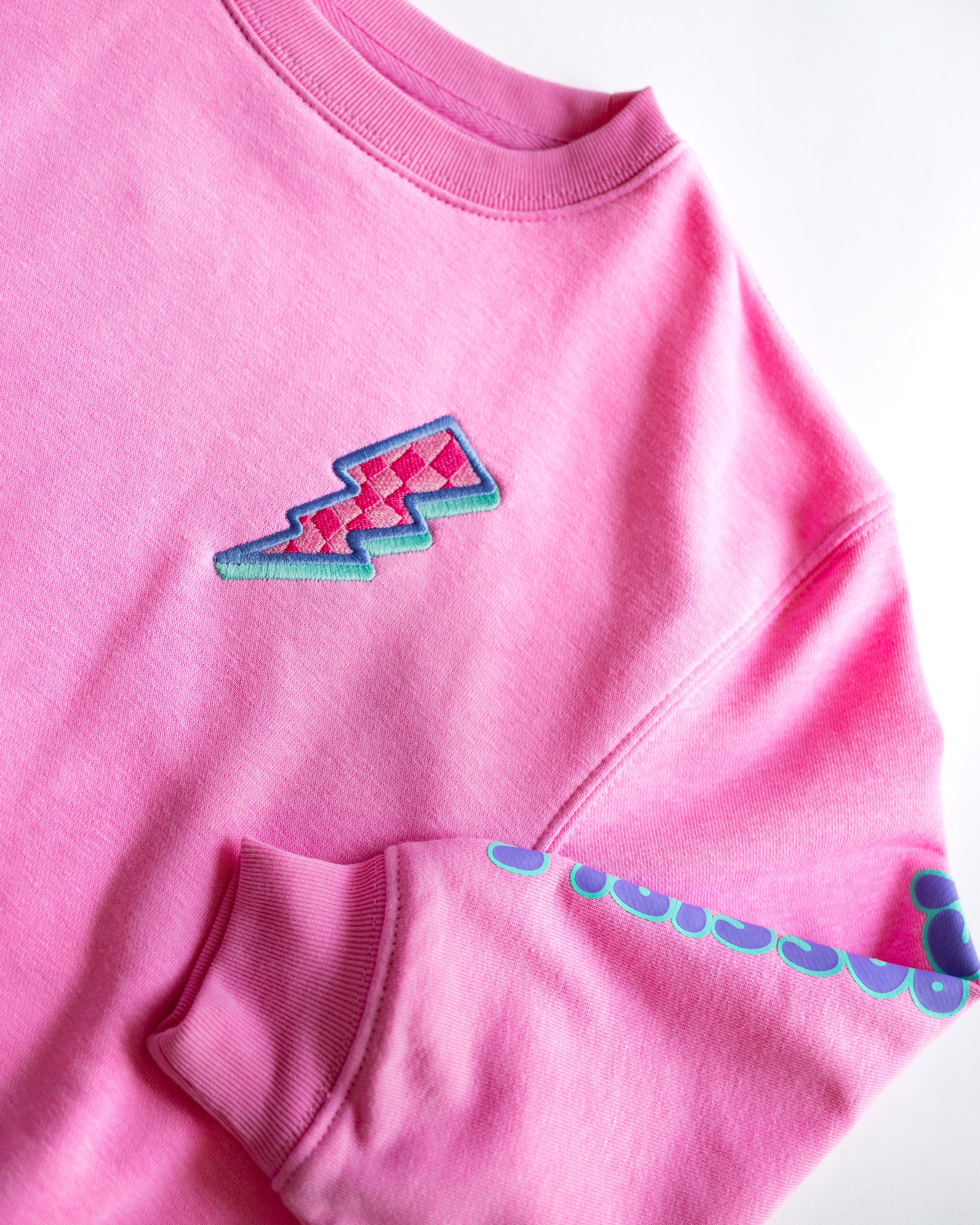 XOXO by Magpies Anything is Possible Lightning Sweatshirt | Berry Pink