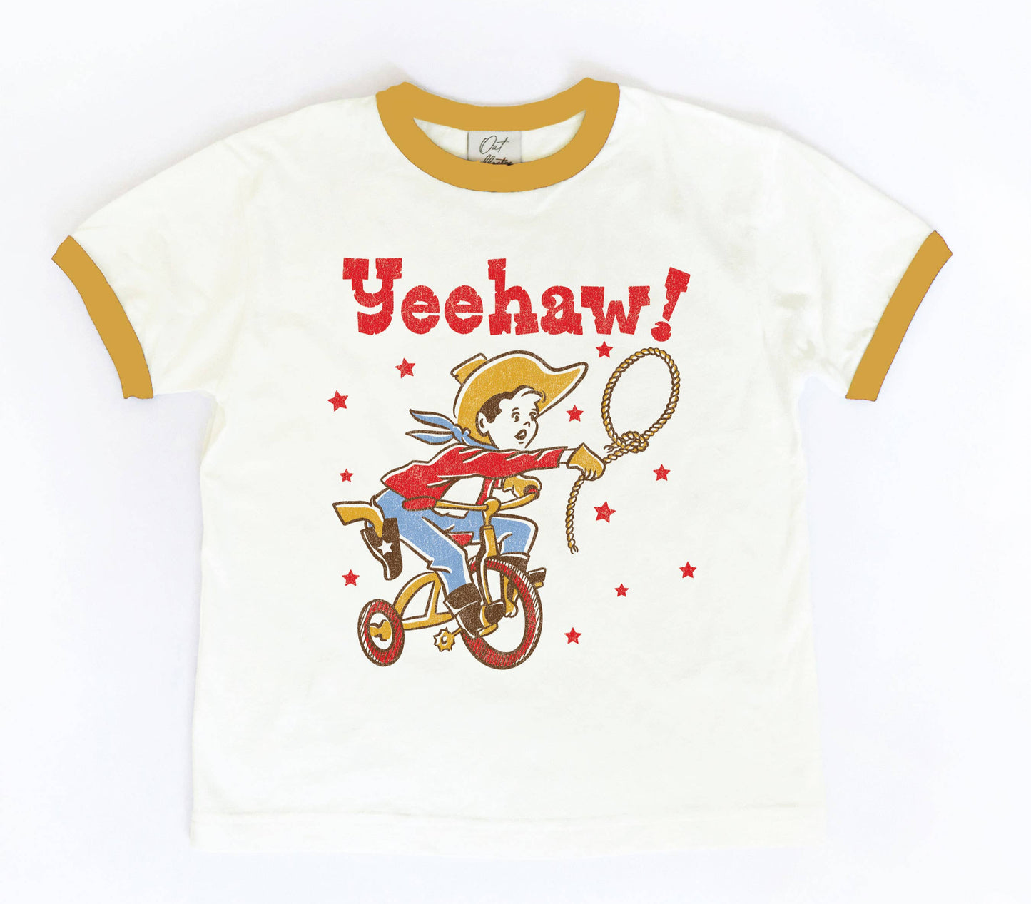 YEEHAW! Toddler Ringer Graphic Tee