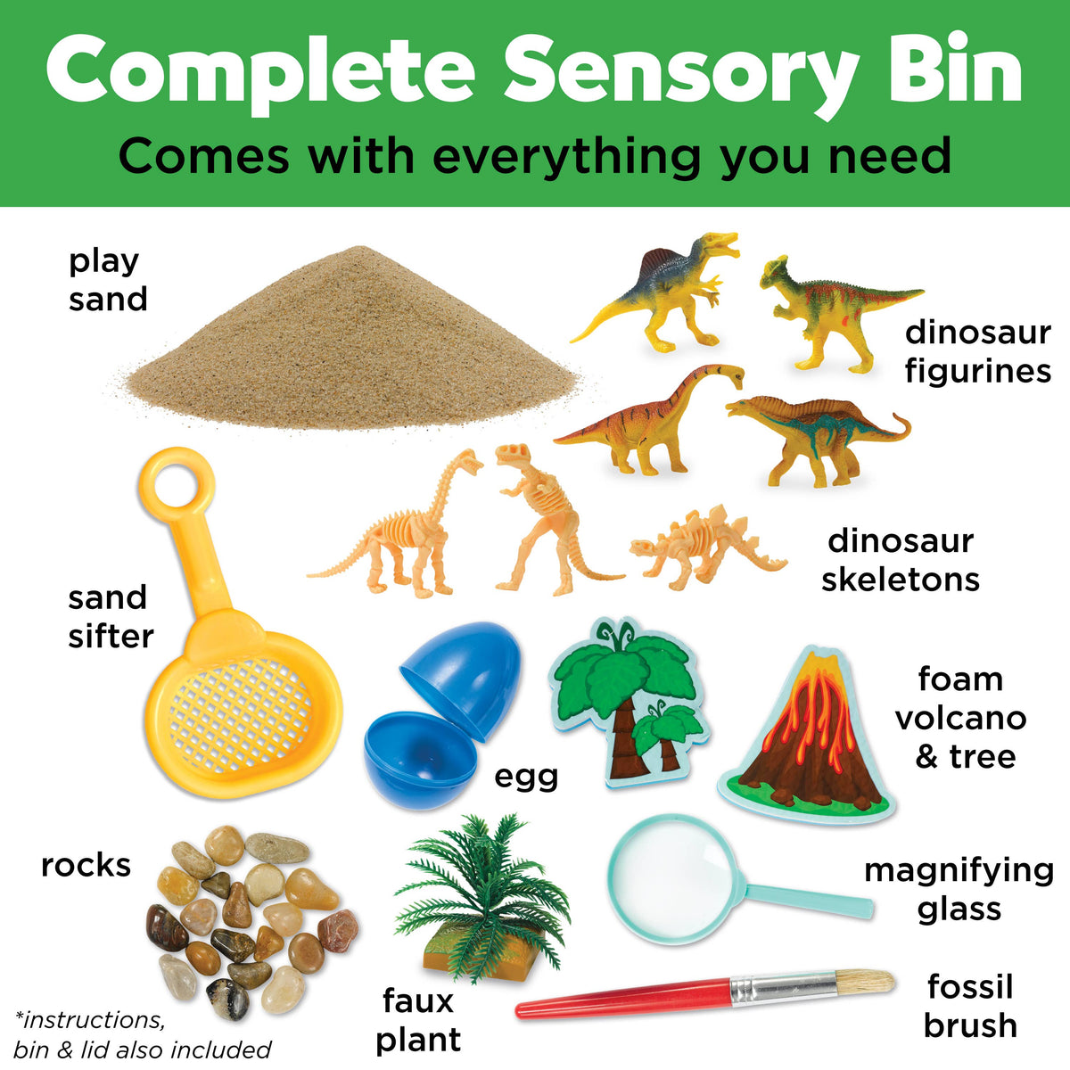 Sensory Bin | Dinosaur Dig