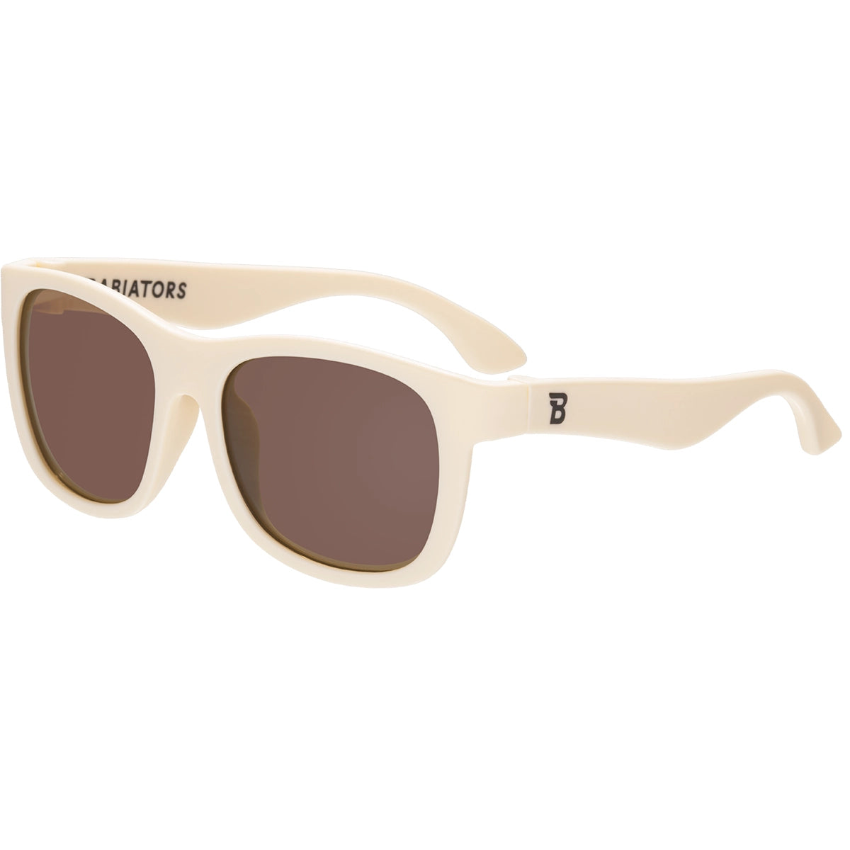 Navigator Sunglasses | Sweet Cream with Amber Lens