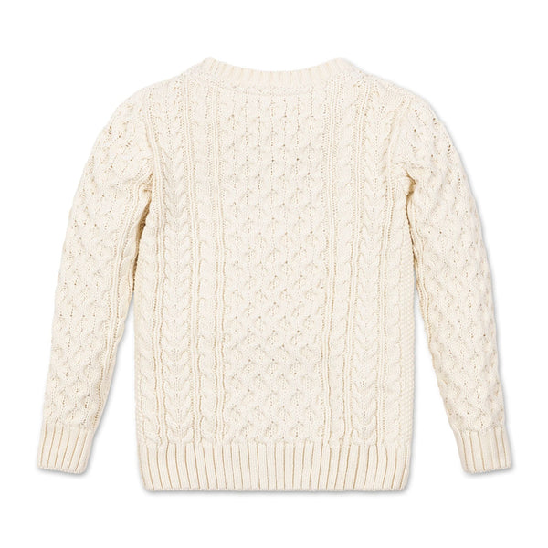 Organic Fisherman Sweater | Ivory