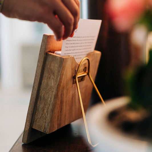 When I Rise & Rest Give Me Jesus: Wooden Clipboard