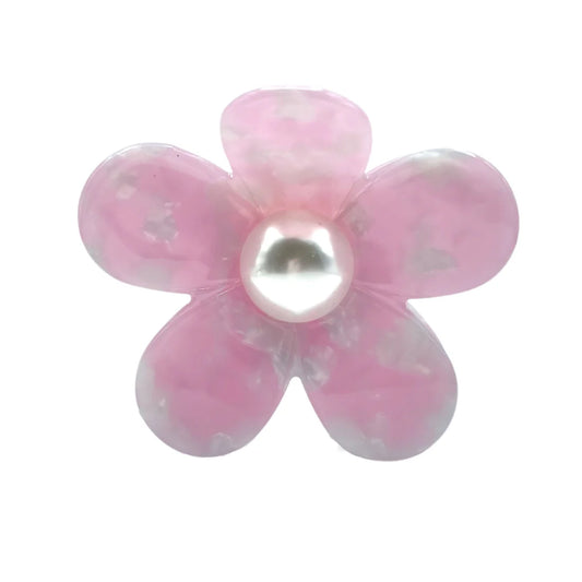 Gigi Pearl Center Hair Clip | Pink