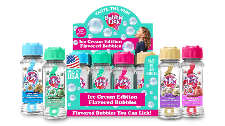 BubbleLick Ice Cream Edition Flavored Bubbles