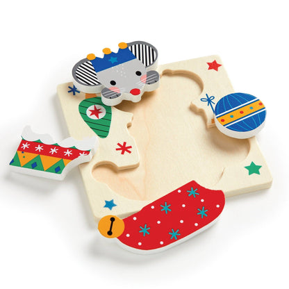 Festive Friends Set of 4 Wood Puzzles
