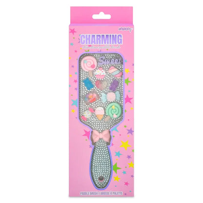 Charming Rhinestone Paddle Brush