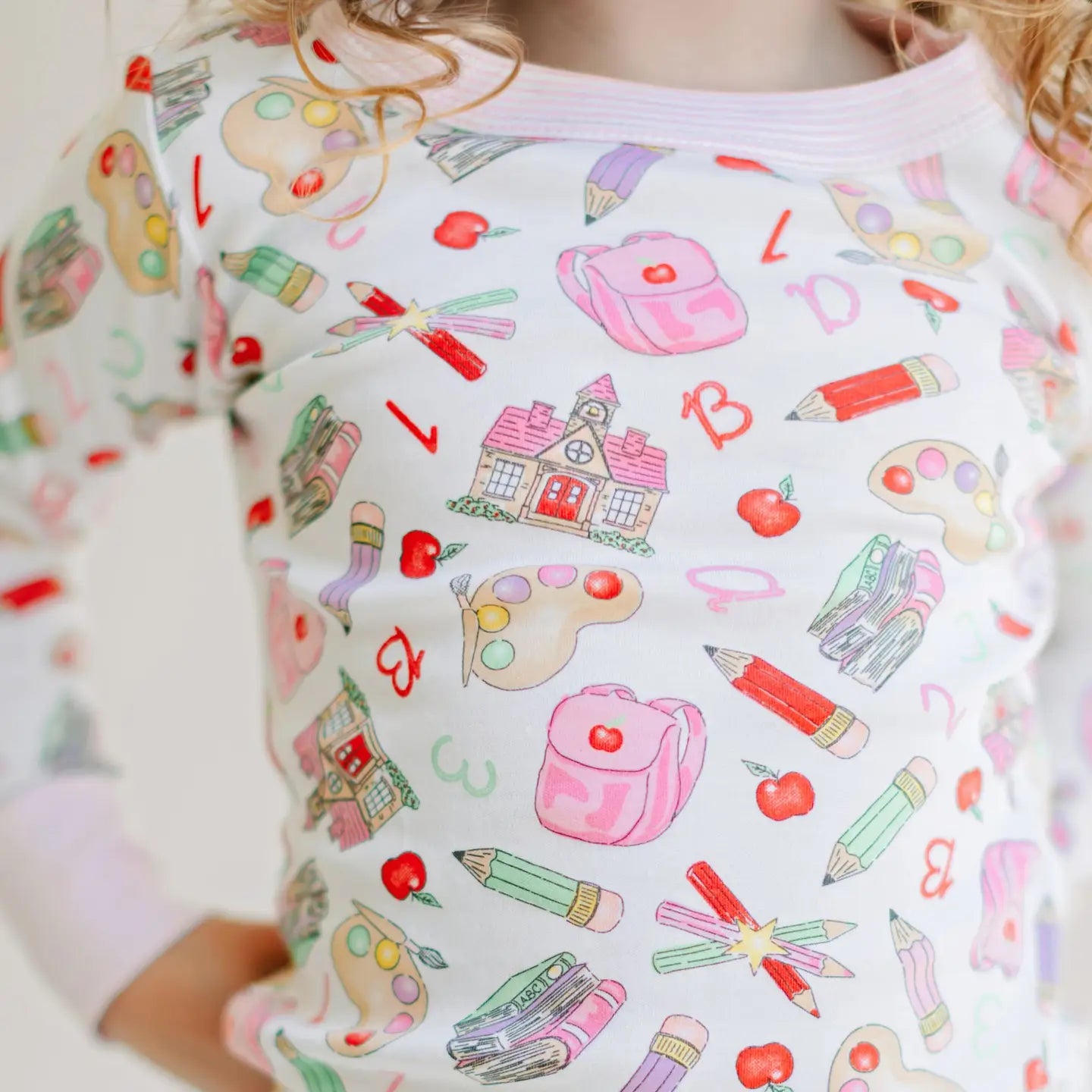 School Day Sweetness Long PJs | Pink