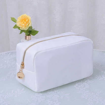 Round Zippered Nylon Pouch Bag (includes 2 complimentary patches)