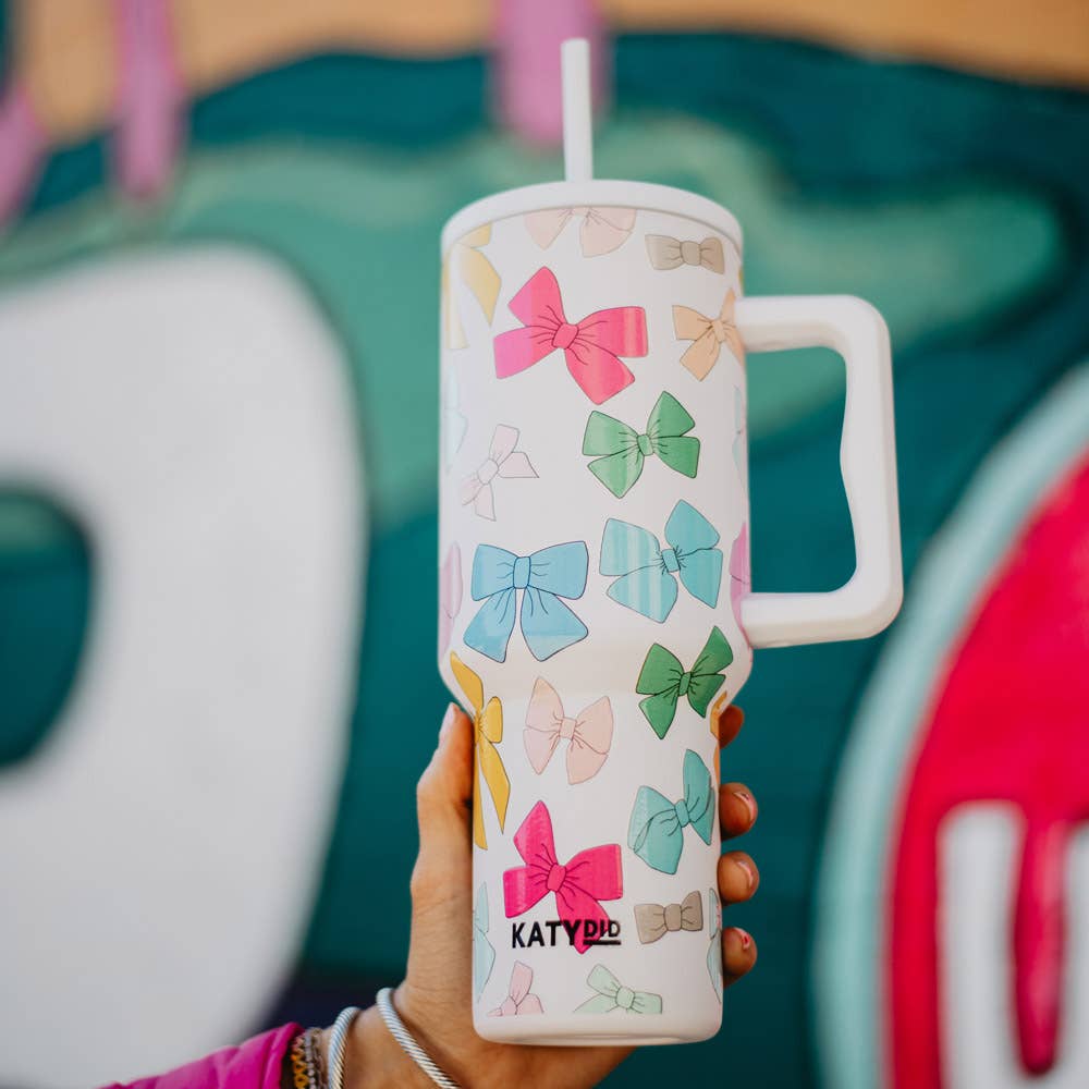 Multicolored Bows Tumbler