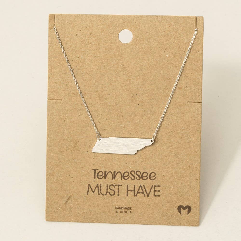 Gold TN Pendant Necklace