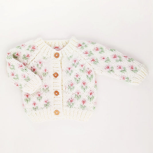 Cardigan Sweater | Blush Bitty Blooms