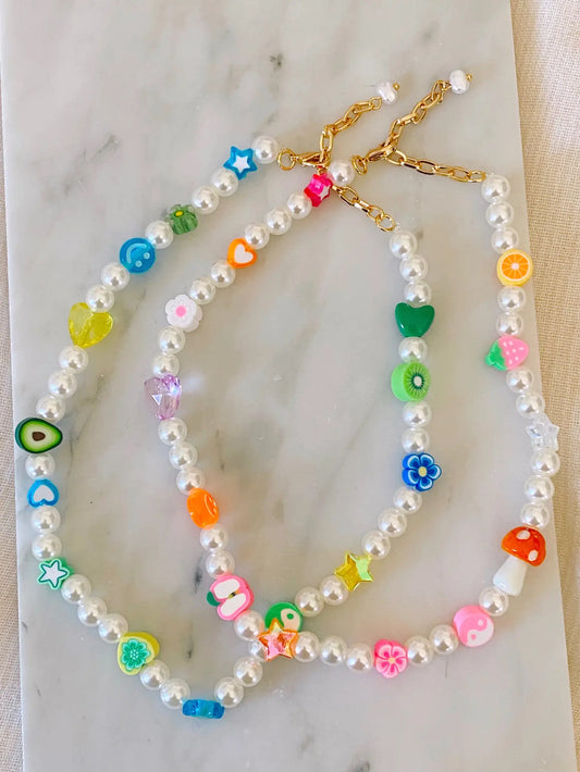 Assorted Charm Beaded Necklace