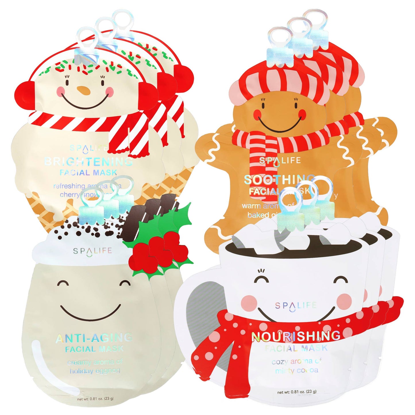 Holiday Treats Christmas Assorted Skincare Mask