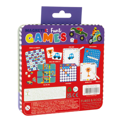 Magnetic Fun & Games Tin | Cars