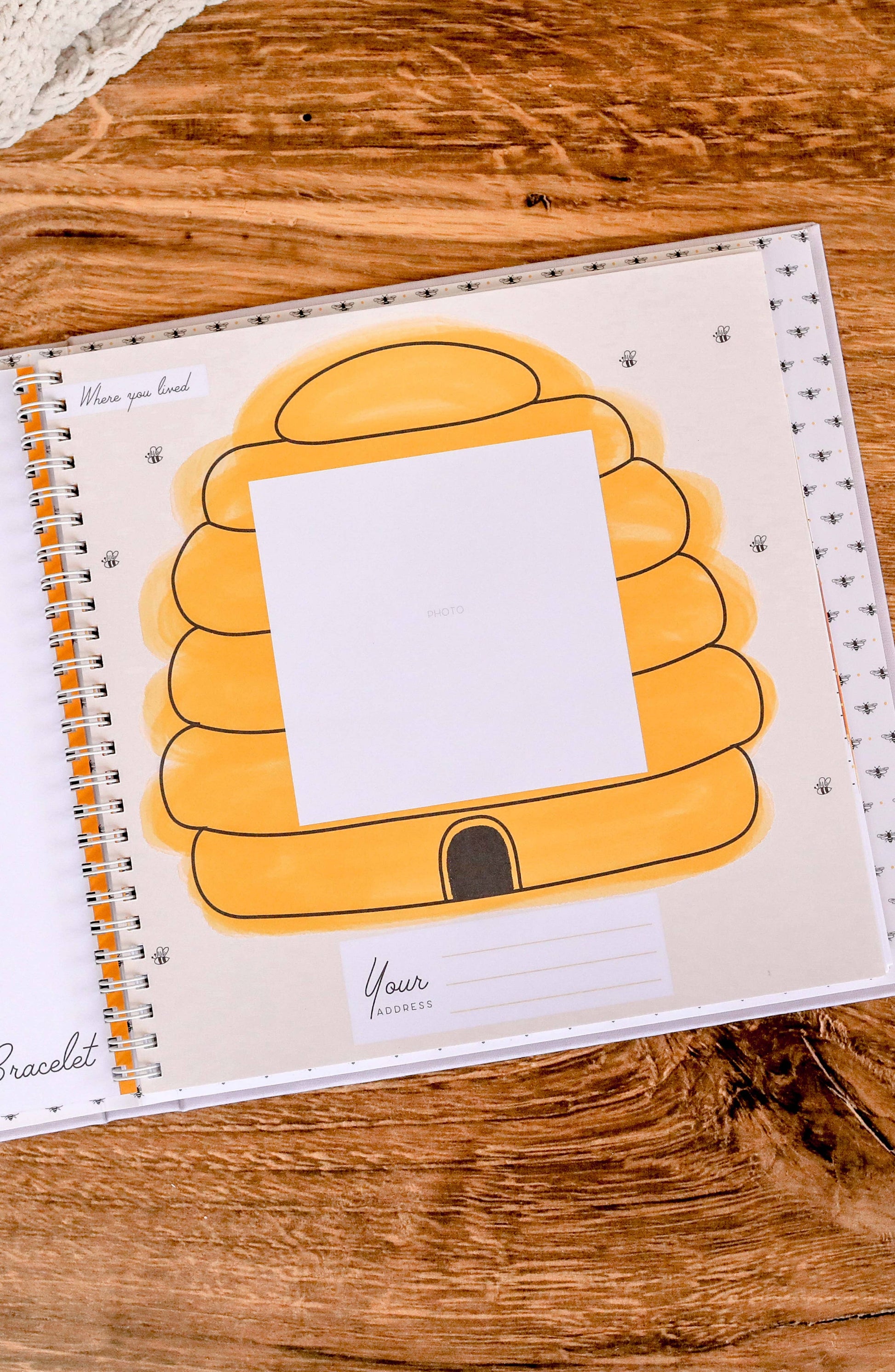 Honey Bee Luxury Baby Memory Book