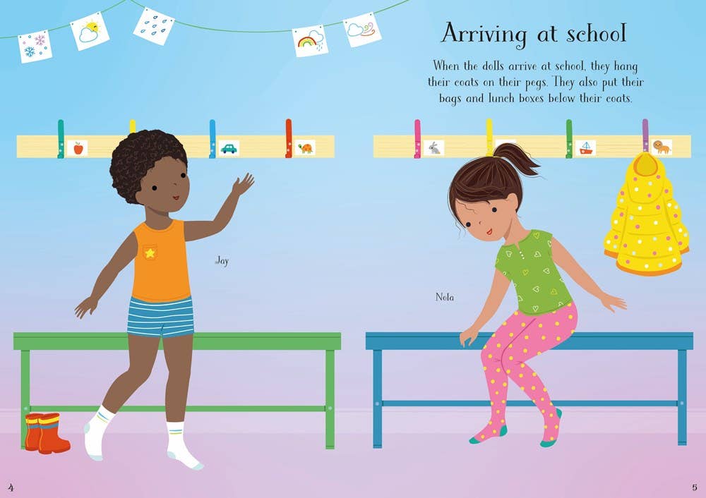 Little Sticker Dolly Dressing Starting School | Usborne