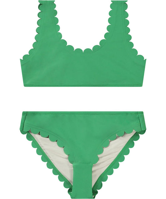 Nolina Scalloped Two-Piece | Garden Green