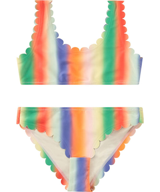 Nolina Scalloped Two-Piece | Rainbow Light