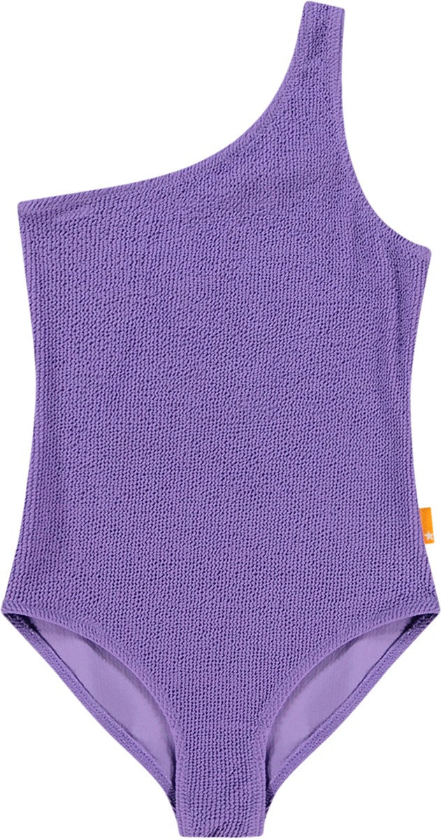 Nai Solid Crinkle One Piece | Purple Glo