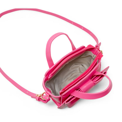Big Bow Baguette Handbag | Hot Pink