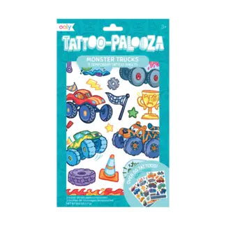 Tattoo Palooza Temporary Tattoos: Monster Trucks