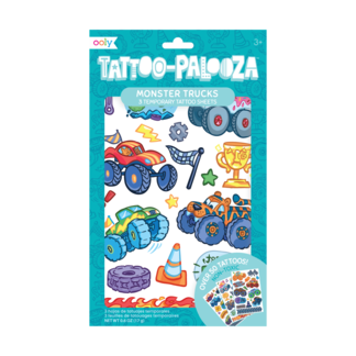 Tattoo-Palooza Temporary Tattoos - Monster Truck - 3 Sheets