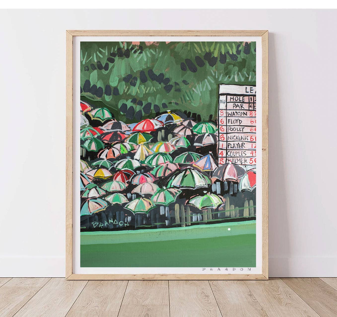 The Masters "Rainy Fairway"at Augusta Natinoal | Art Print by Brandon Thomas