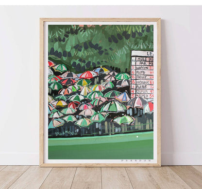 The Masters "Rainy Fairway"at Augusta Natinoal | Art Print by Brandon Thomas