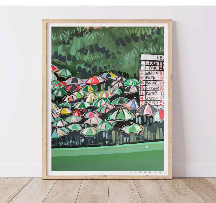The Masters "Rainy Fairway"at Augusta Natinoal | Art Print by Brandon Thomas