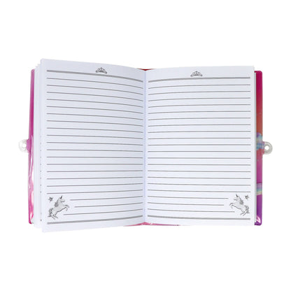 Unicorn Butterfly 3D Lockable Diary
