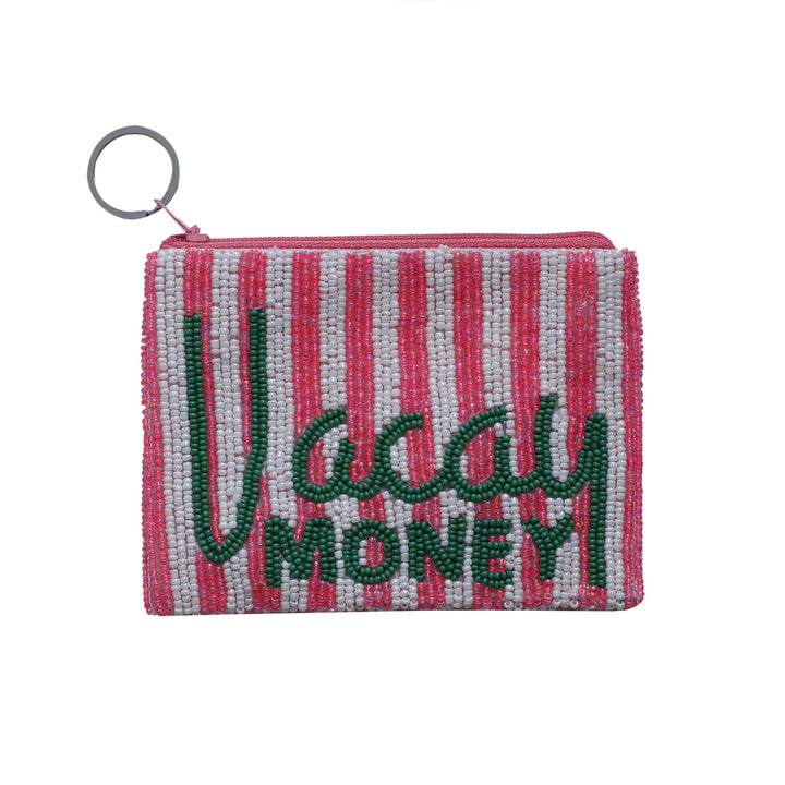 Vacay Money Beaded Coin Purse