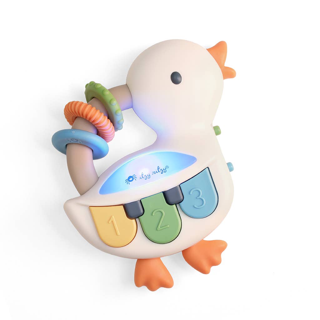 Bitzy Tunes™ Goose | Light-up Piano Toy