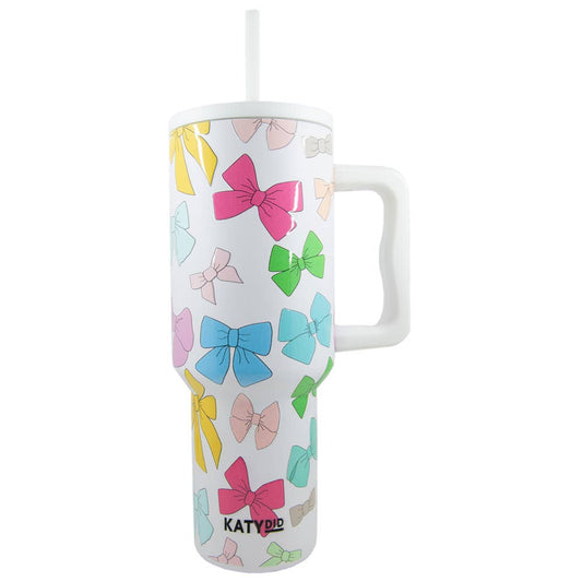 Multicolored Bows Tumbler