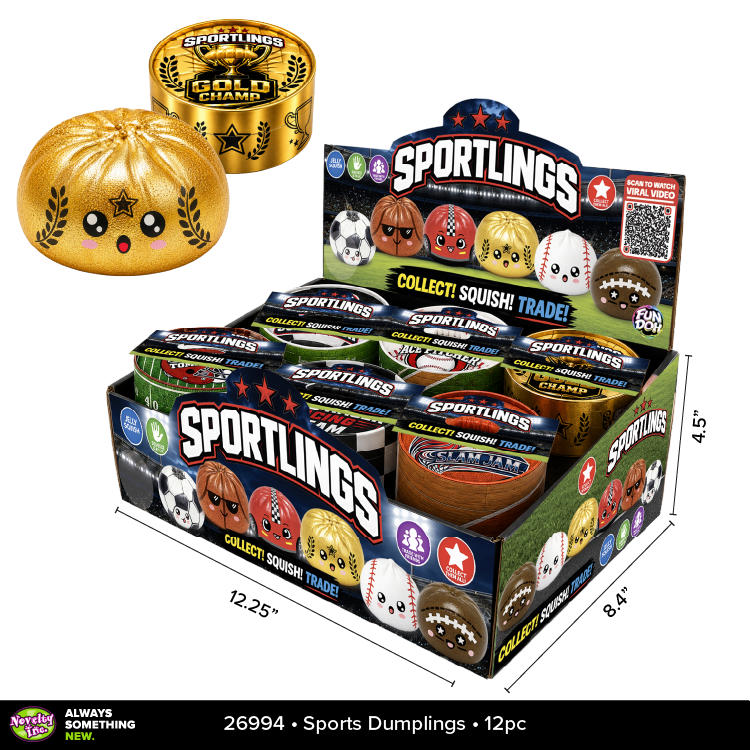 Fun Doh Sports Dumpling Squishy | Assorted